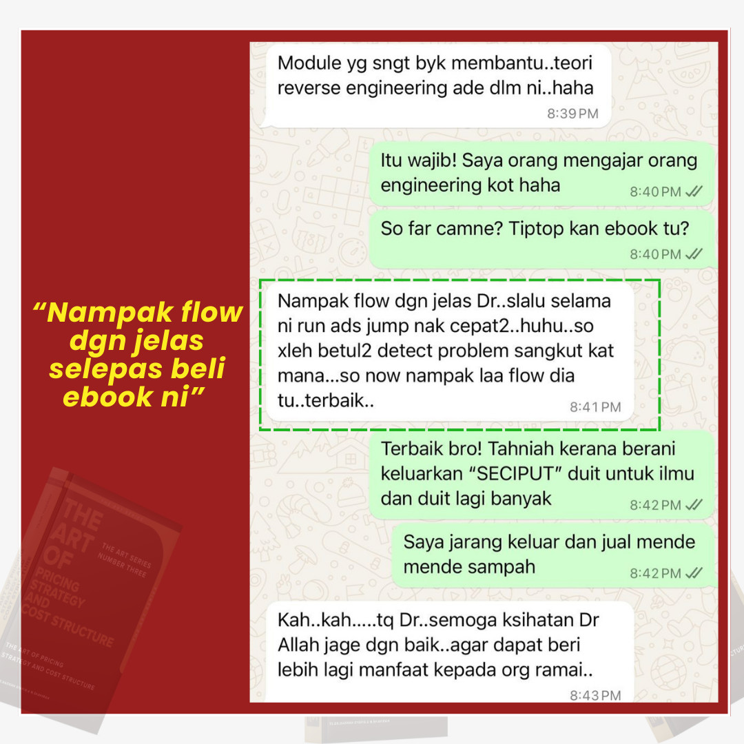 Testimoni pembaca: nampak flow dengan jelas